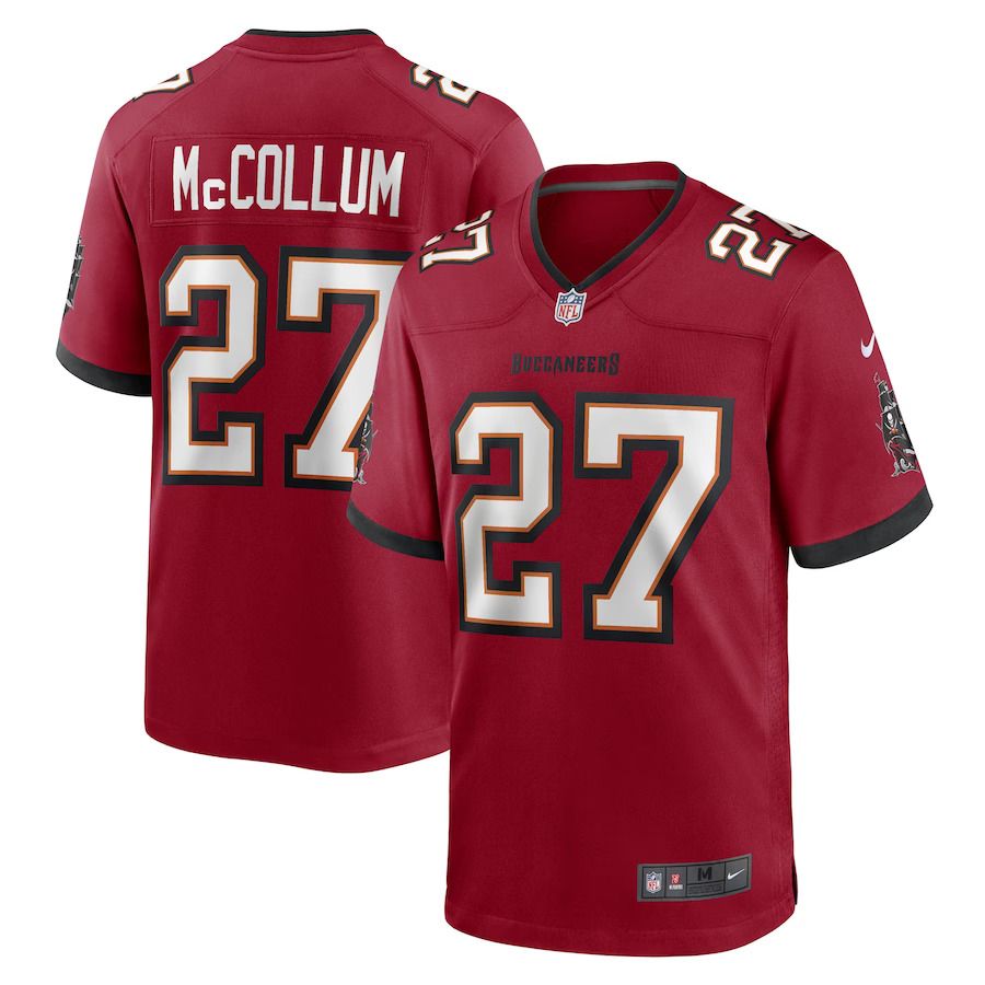 Men Tampa Bay Buccaneers #27 Zyon McCollum Nike Red Game Player NFL Jersey
